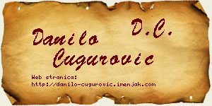 Danilo Čugurović vizit kartica